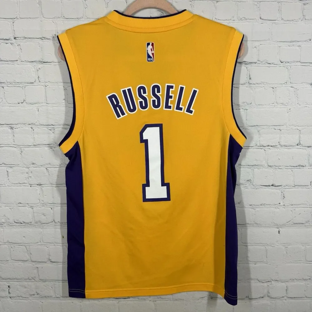 Adidas Adult Small D’Angelo Russell Los Angeles Lakers Jersey Collectible